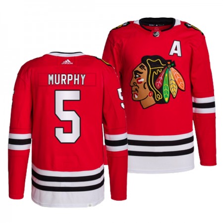 Chicago Blackhawks Trikot Connor Murphy 5 Adidas Rot Authentic - Herren
